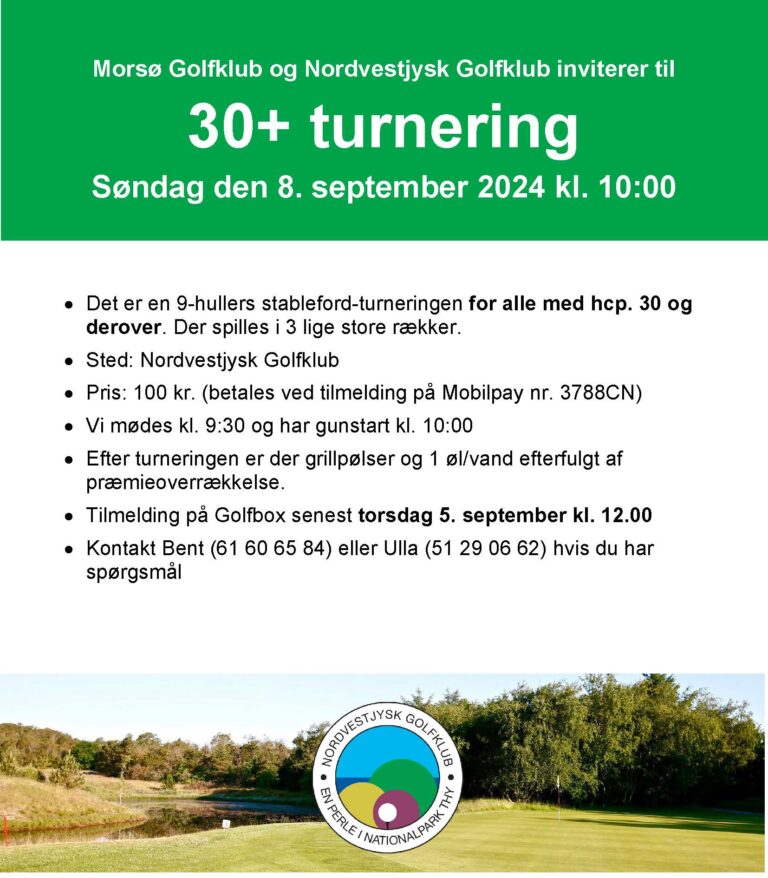 Morsø Golfklub og Nordvestjysk Golfklub 2024