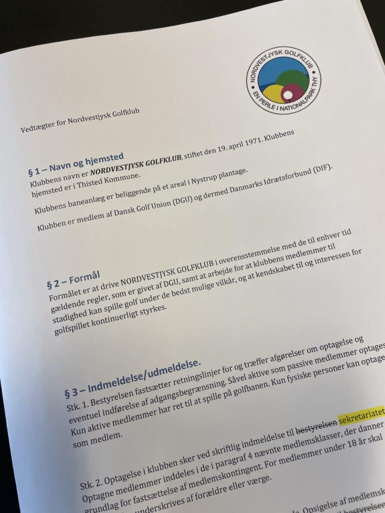 Indkaldelse til ekstraordinær generalforsamling