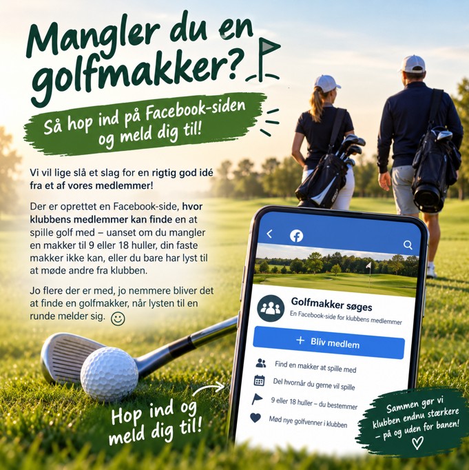 Mangler du en golfmakker? Nyt initiativ gør det nemmere at finde én